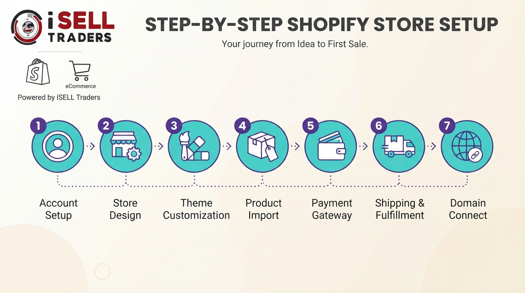 Step by step guide to open a shopify store