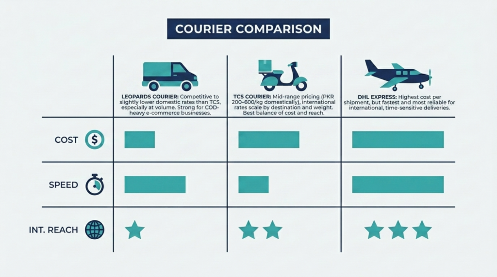 Best international courier services in Pakistan compared