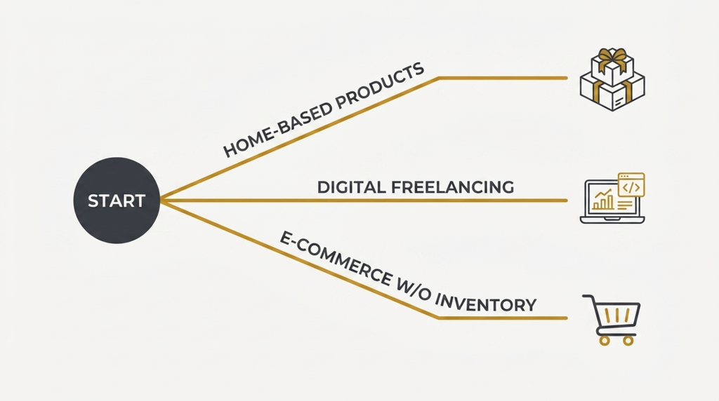 Home-Based Products, Digital Freelancing, E-commerce Without Inventory