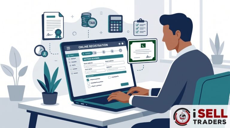 NTN and sales tax registration for import export Pakistan